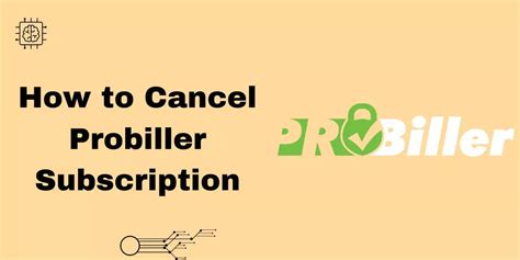 how to cancel probiller subscription